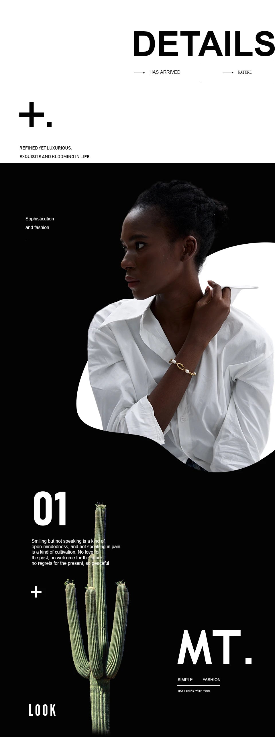 Freshwater pearl geometric chain necklace in gold-plated stainless steel with freshwater pearl.