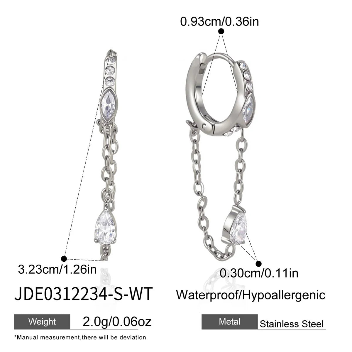 Pet Tassel Earrings — Stainless Steel · PS339