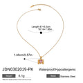 Mini Crystal Pendant Necklace — Stainless Steel · PS150