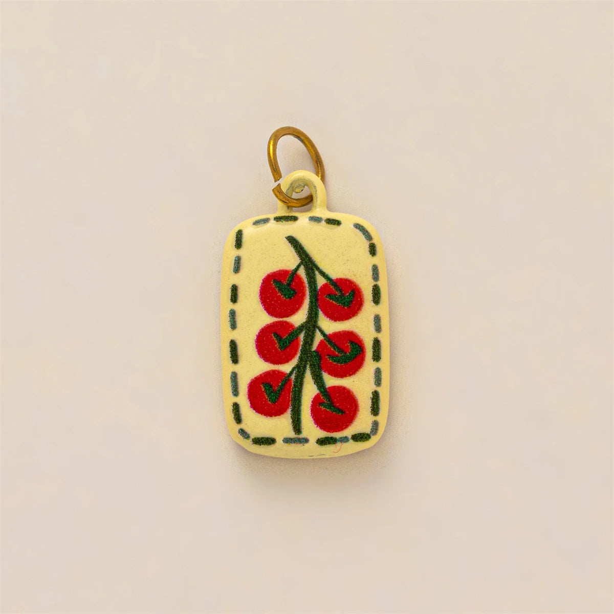 【DIY Pendant】Gold Plated Stainless Steel Oval Charm Pendant - PS012