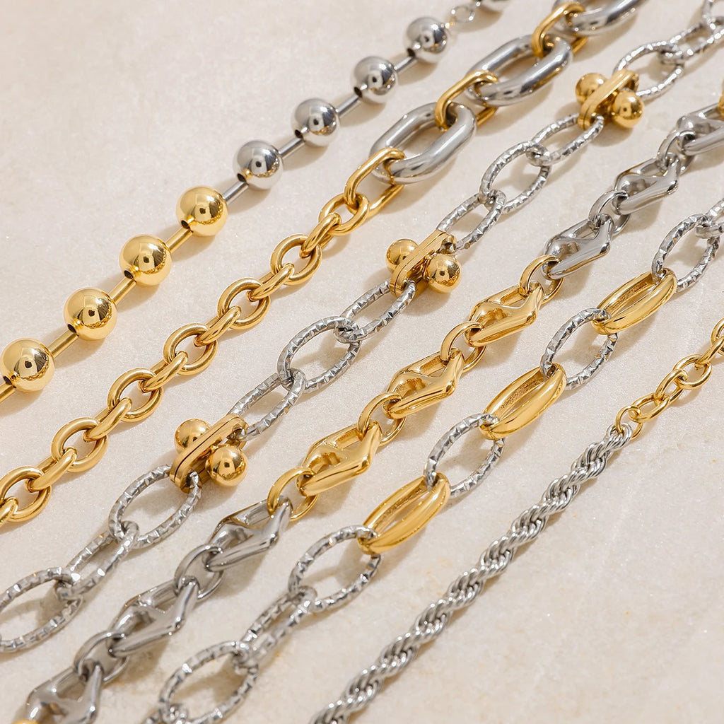 Twisted Chain Bracelet — Stainless Steel · PS352