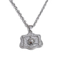 Geometric necklace in gold-plated 316L stainless steel.