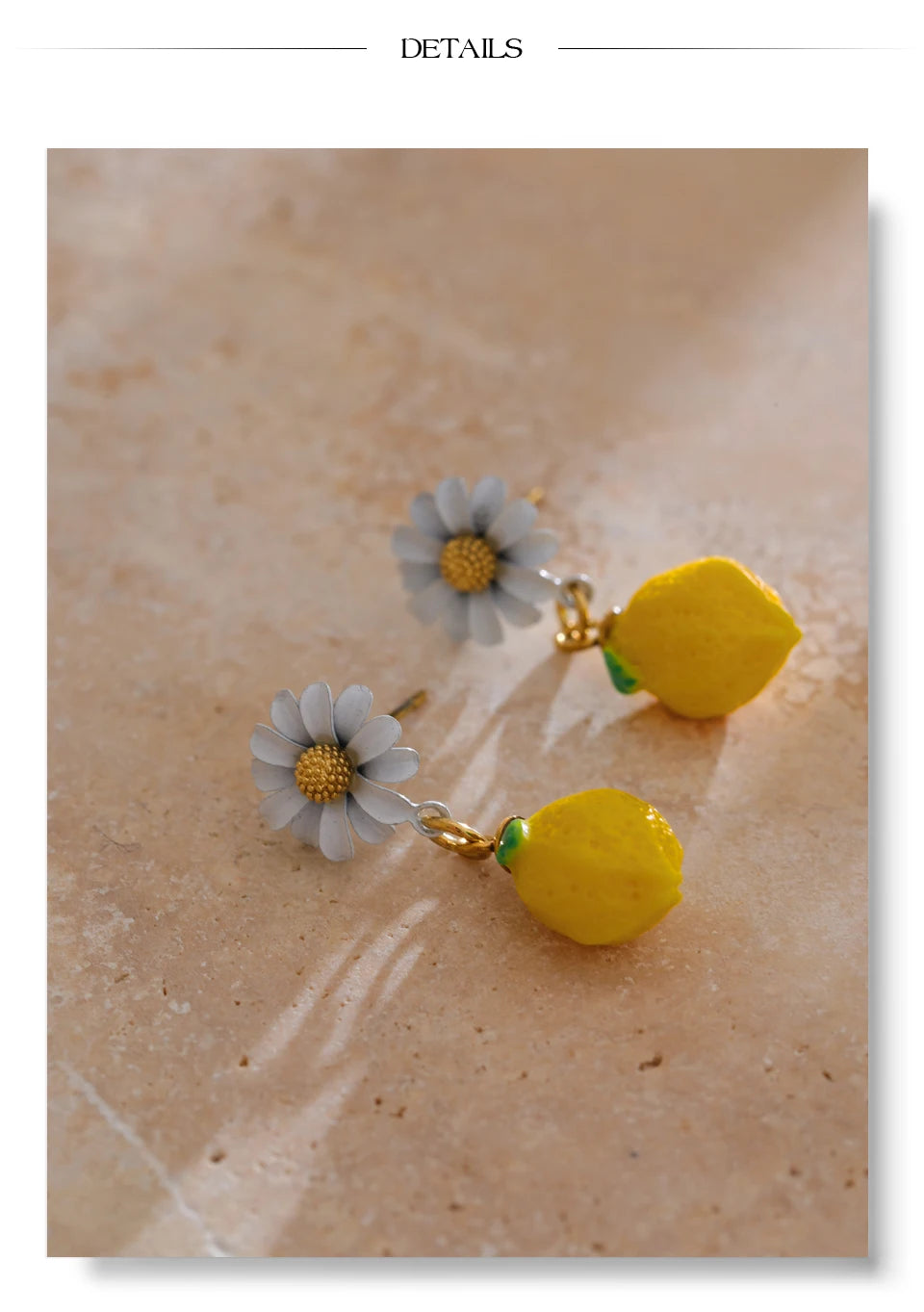 Cubic zirconia resin geometric earrings in gold-plated stainless steel with cubic zirconia and resin.