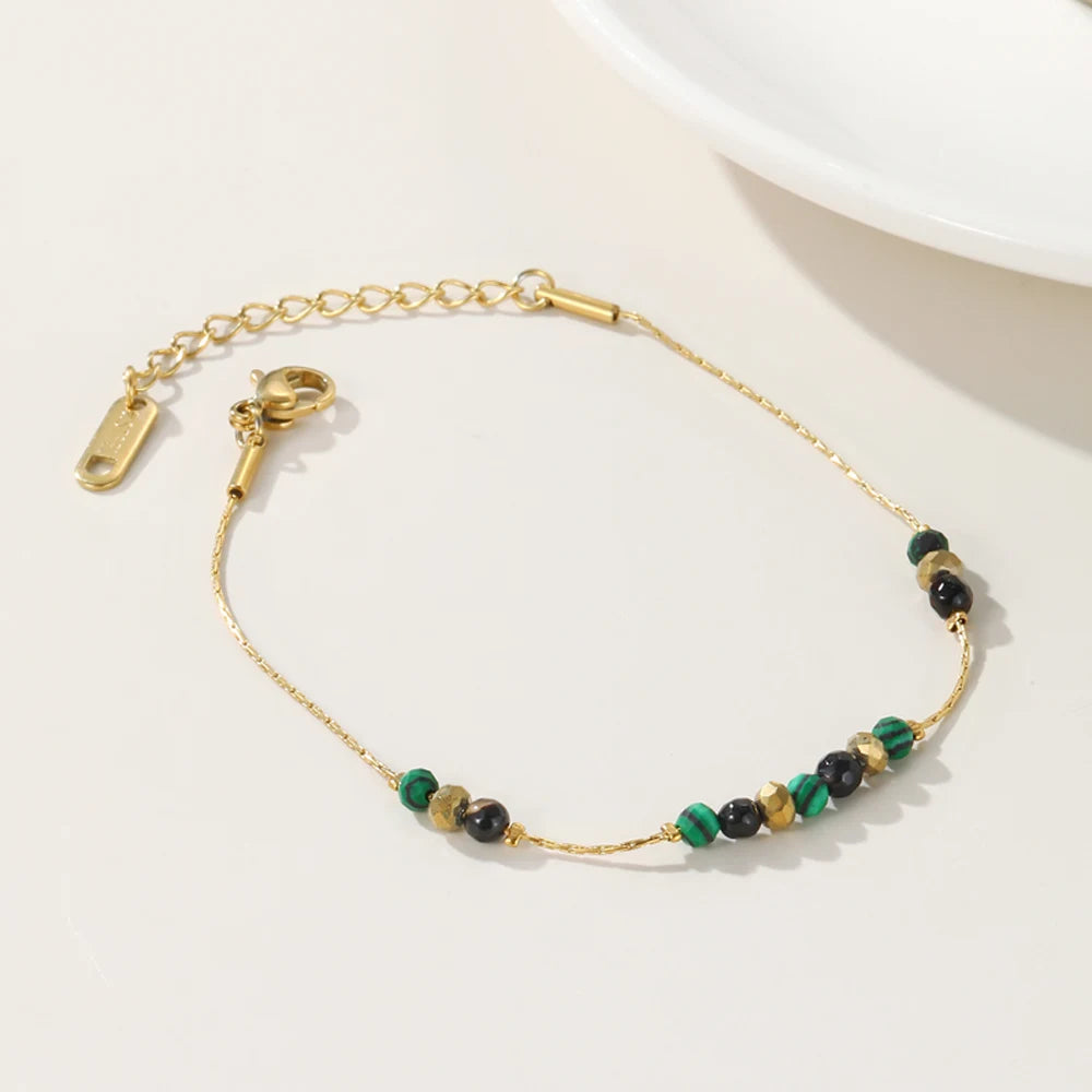 Beaded Chain Bracelet — 316L Stainless Steel · PS439