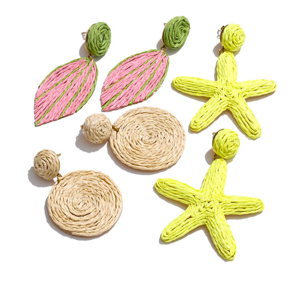Green Star Earrings — Gold-Plated Stainless Steel · PS2300