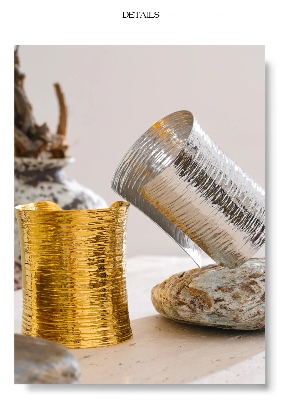 Geometric Bracelet — Gold-Plated Stainless Steel · PS2154