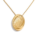 Geometric necklace in gold-plated stainless steel.