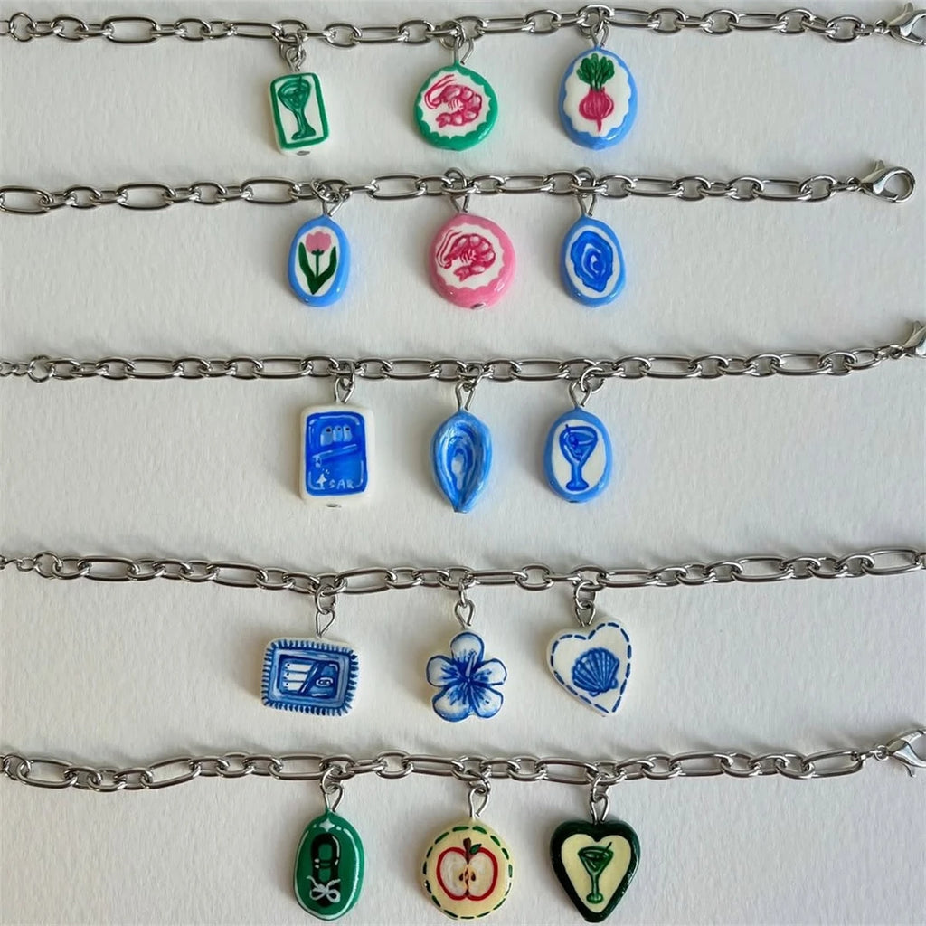 【DIY Pendant】Copper Colorful Charm Pendant - PC012