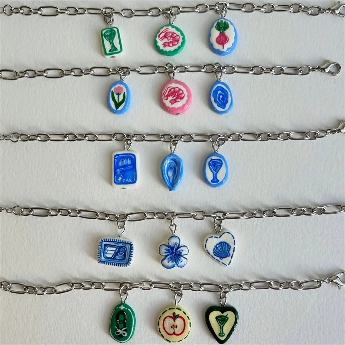 【DIY Pendant】Copper Colorful Charm Pendant - PC012