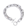 Geometric Chain Bracelet — Gold-Plated Stainless Steel · PS1157