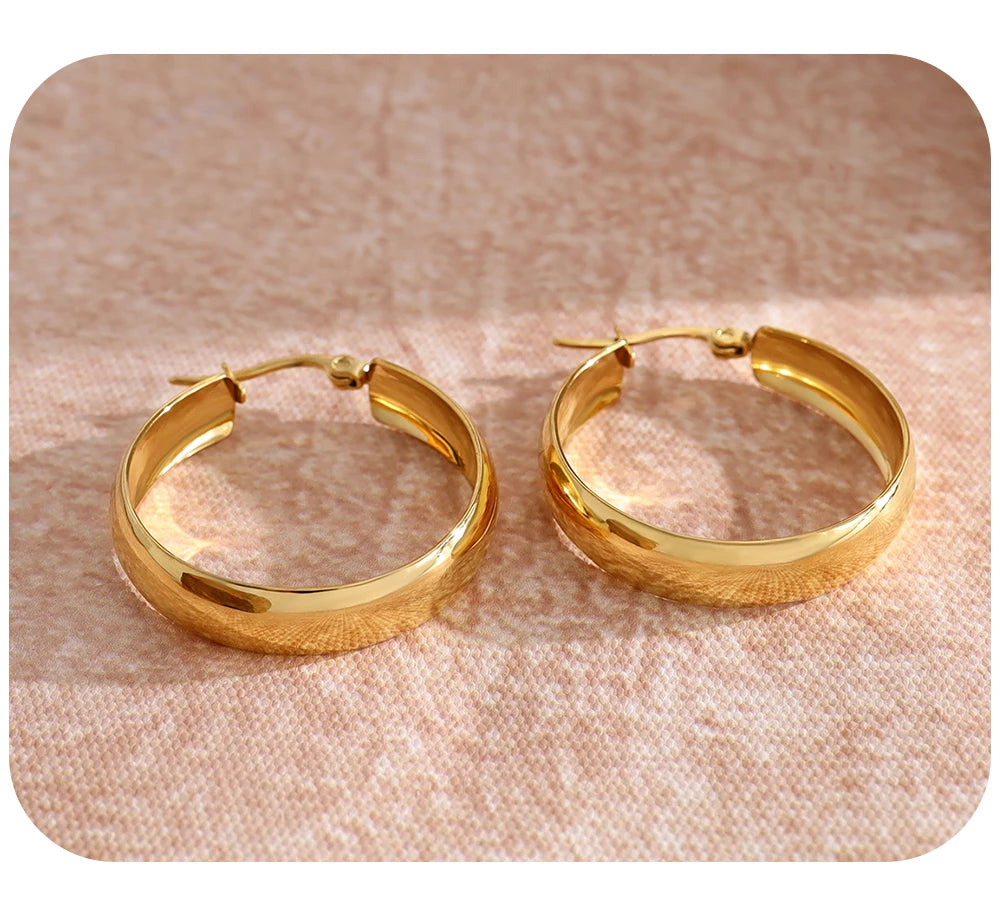 Hoop Earrings Vintage — 316L Stainless Steel · PS417