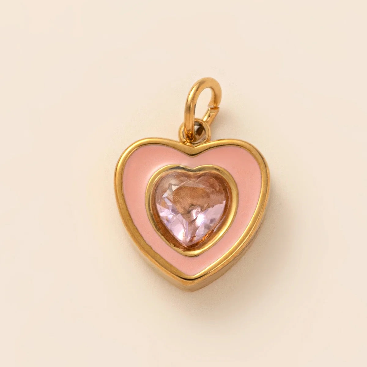 【DIY Pendant】Stainless Steel Birthstone Charm Pendant - PS008