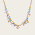 Boho Natural Stone Necklace Vintage Ethnic — 316L Stainless Steel · PS471