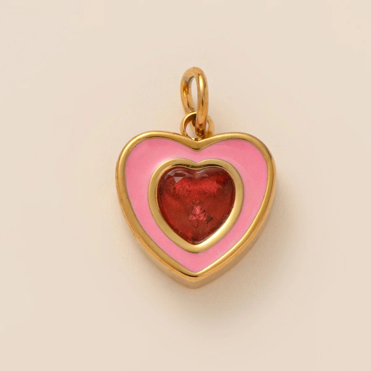 【DIY Pendant】Stainless Steel Birthstone Charm Pendant - PS008