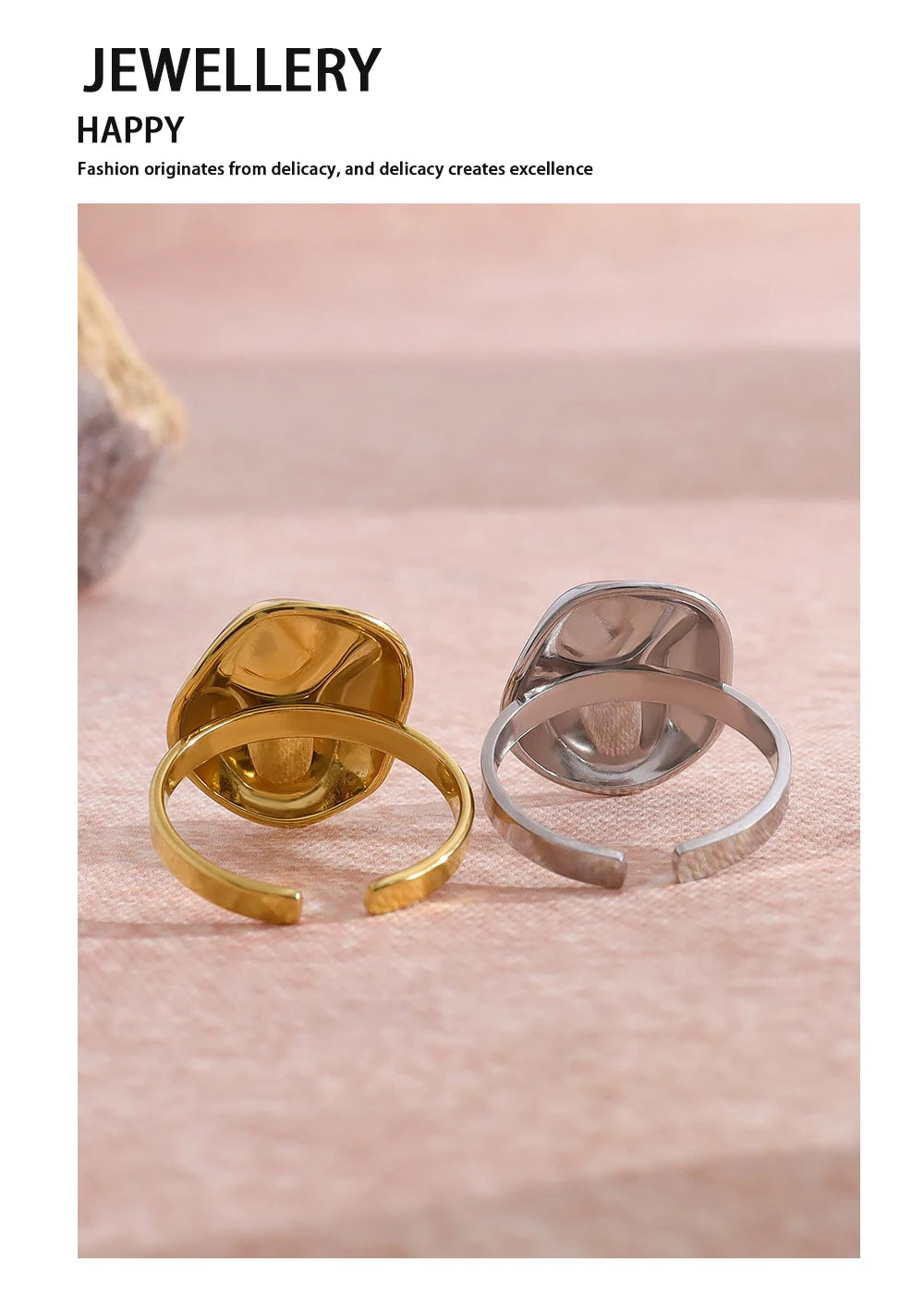 Irregular Vintage Ring — Stainless Steel · PS416