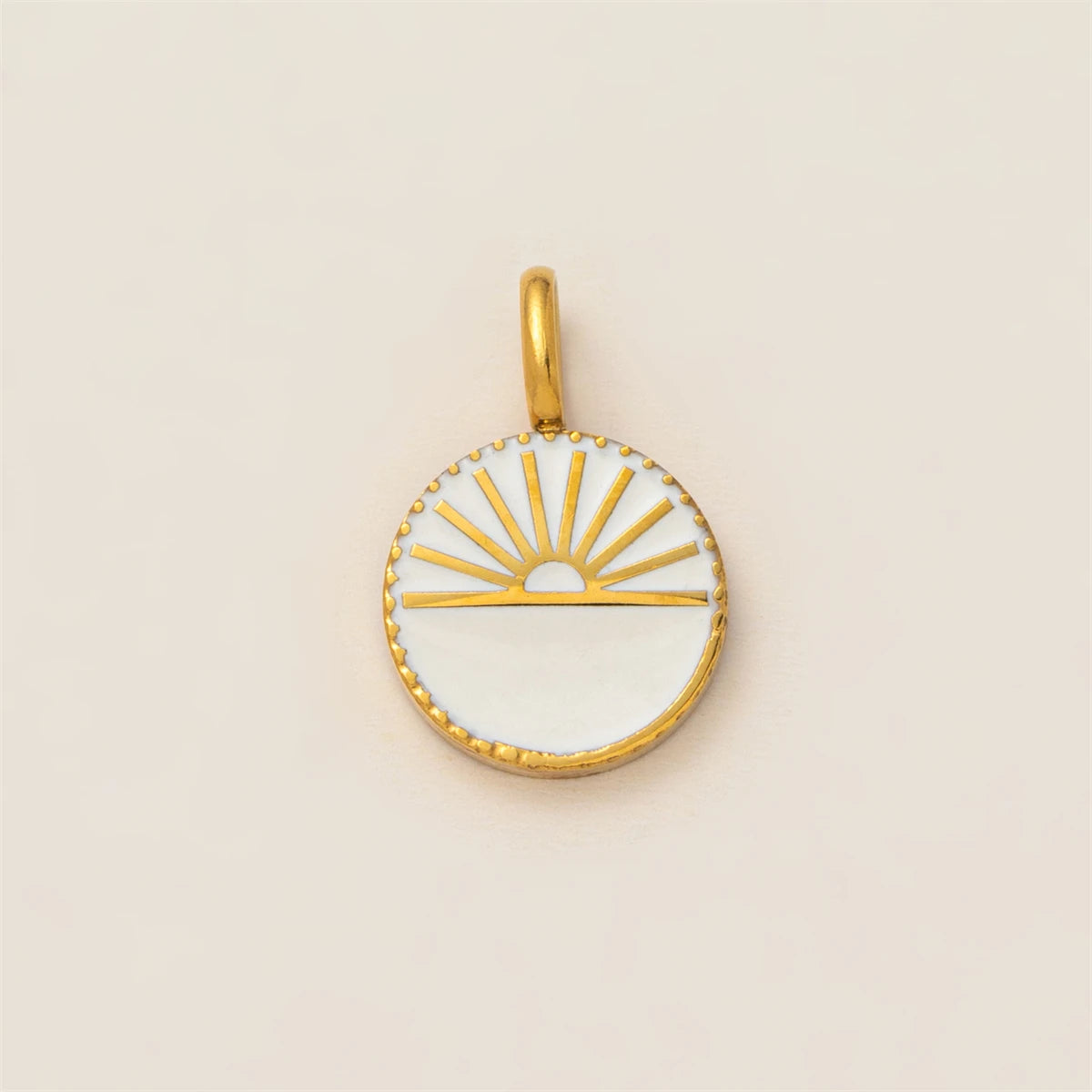 【DIY Pendant】Gold Plated Copper & Stainless Steel Celestial Charm Pendant - PC014