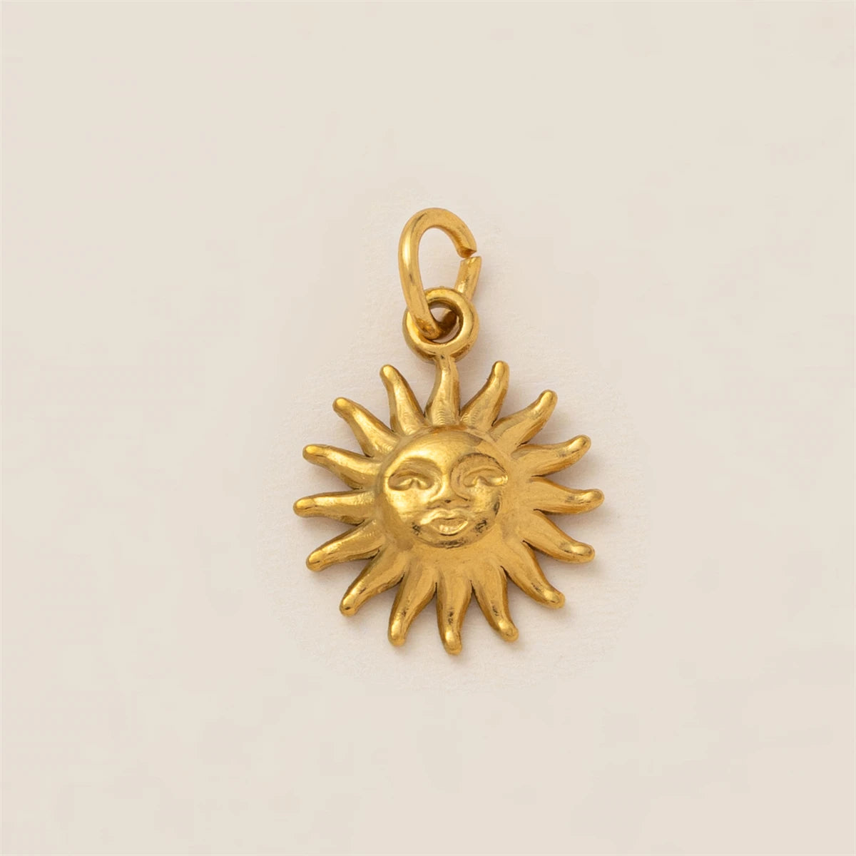 【DIY Pendant】Gold Plated Copper & Stainless Steel Celestial Charm Pendant - PC014