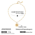 Layered Sun Necklace — Stainless Steel · PS184