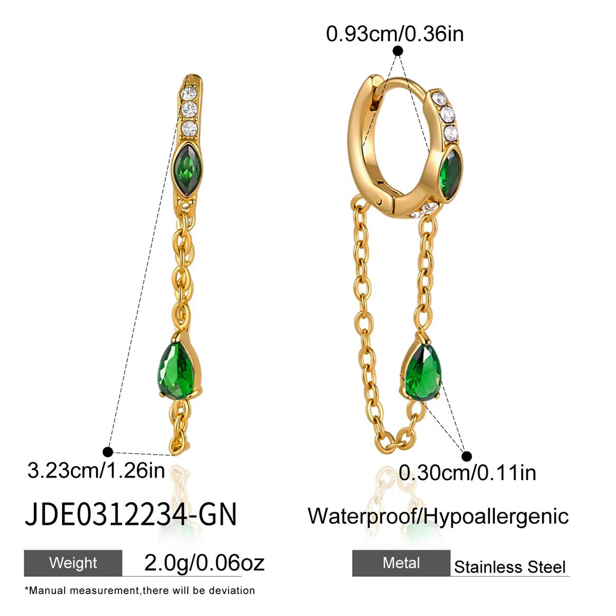 Pet Tassel Earrings — Stainless Steel · PS339