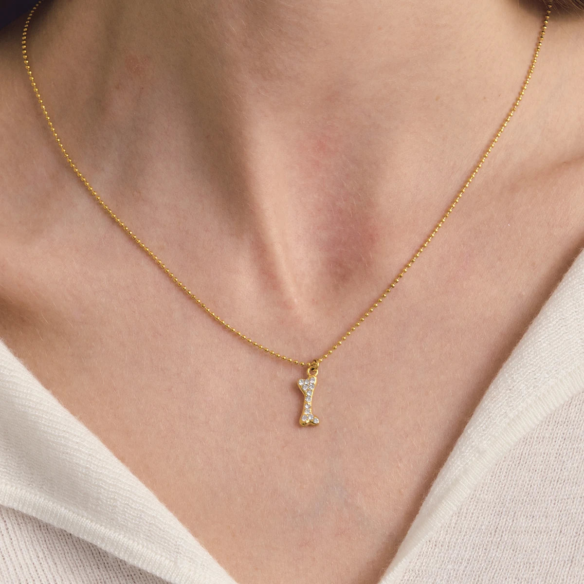 Pet Hug Pendant Necklace — Stainless Steel · PS338