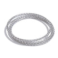 Geometric bracelet in gold-plated stainless steel.