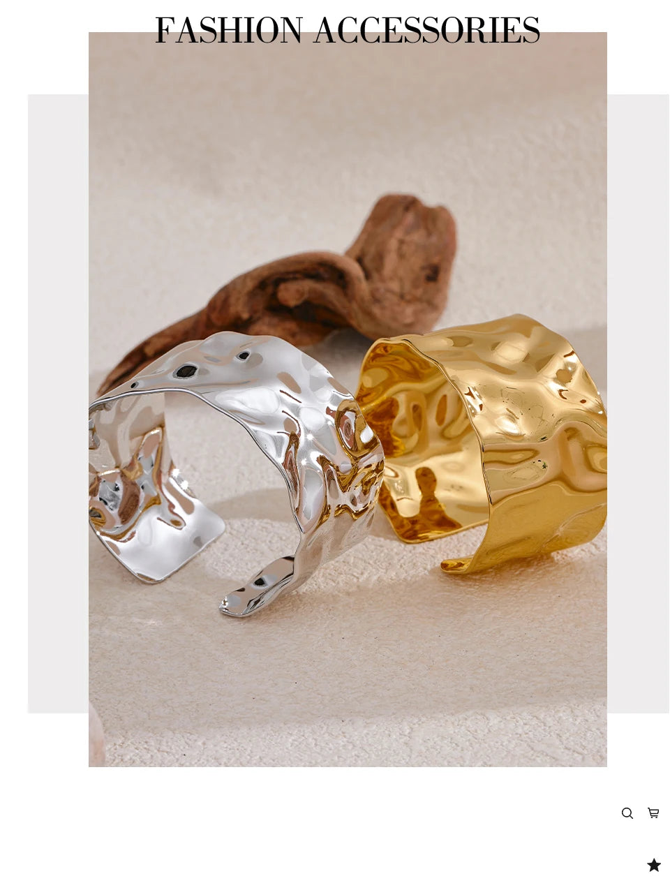 Geometric Bracelet — Gold-Plated Stainless Steel · PS2082