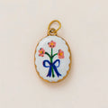 【DIY Pendant】Stainless Steel Floral Charm Pendant - PS011