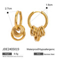 Knot Hoop Earrings — Stainless Steel · PS072