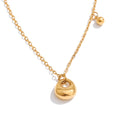 Geometric necklace in gold-plated stainless steel.