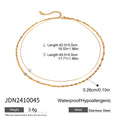 Layered Snake Chain Necklace — Stainless Steel · PS174