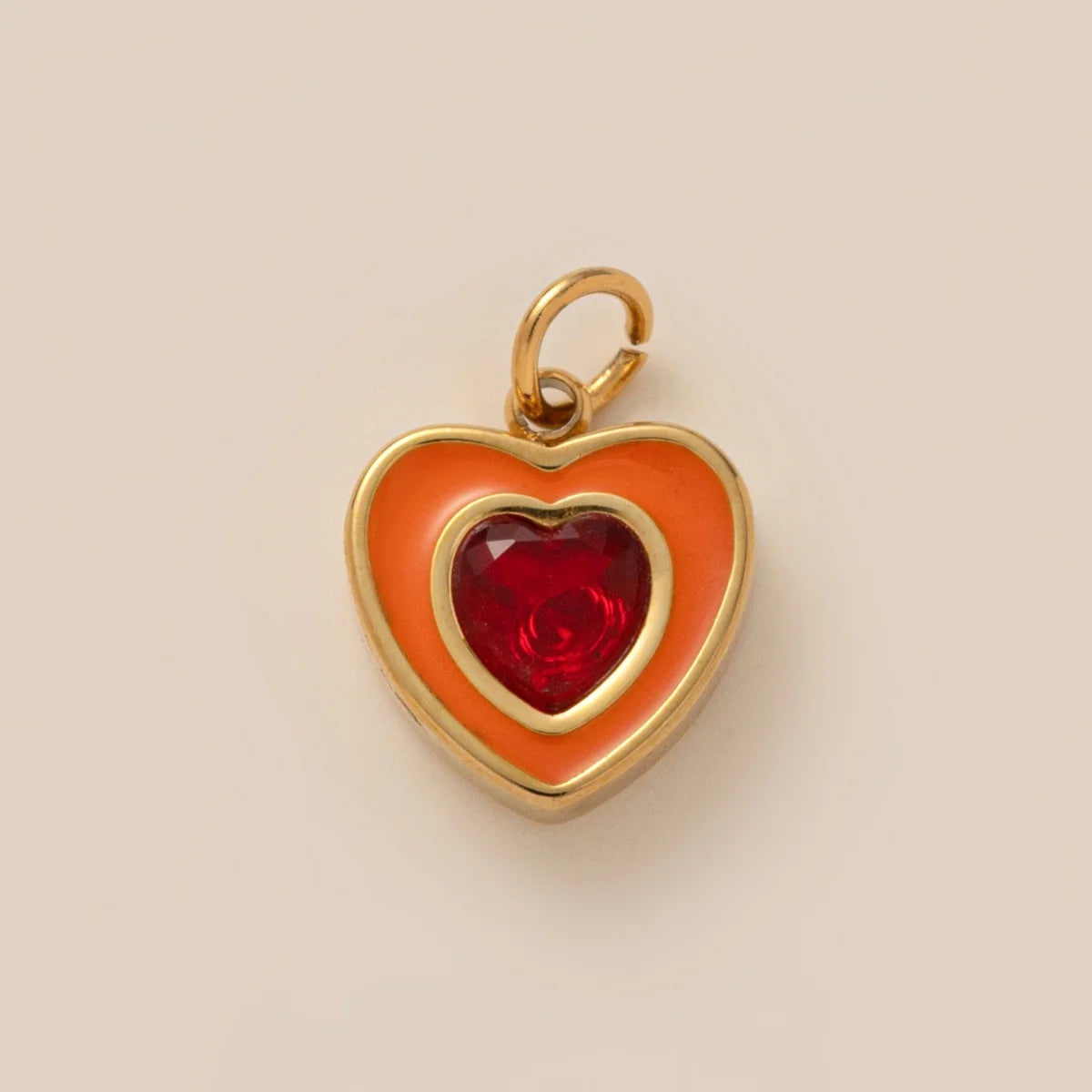 【DIY Pendant】Stainless Steel Birthstone Charm Pendant - PS008