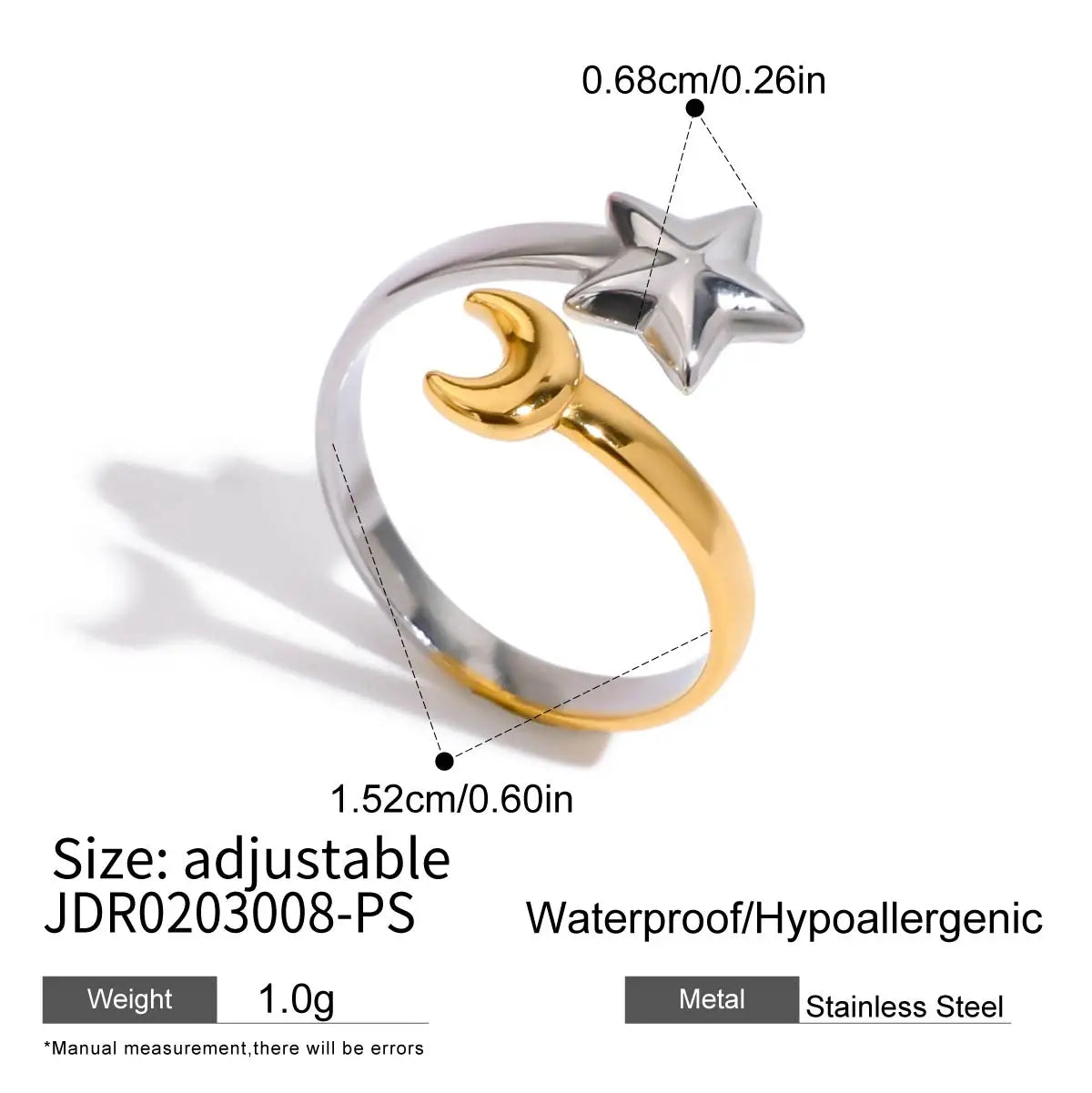 Star Ring Stack — Stainless Steel