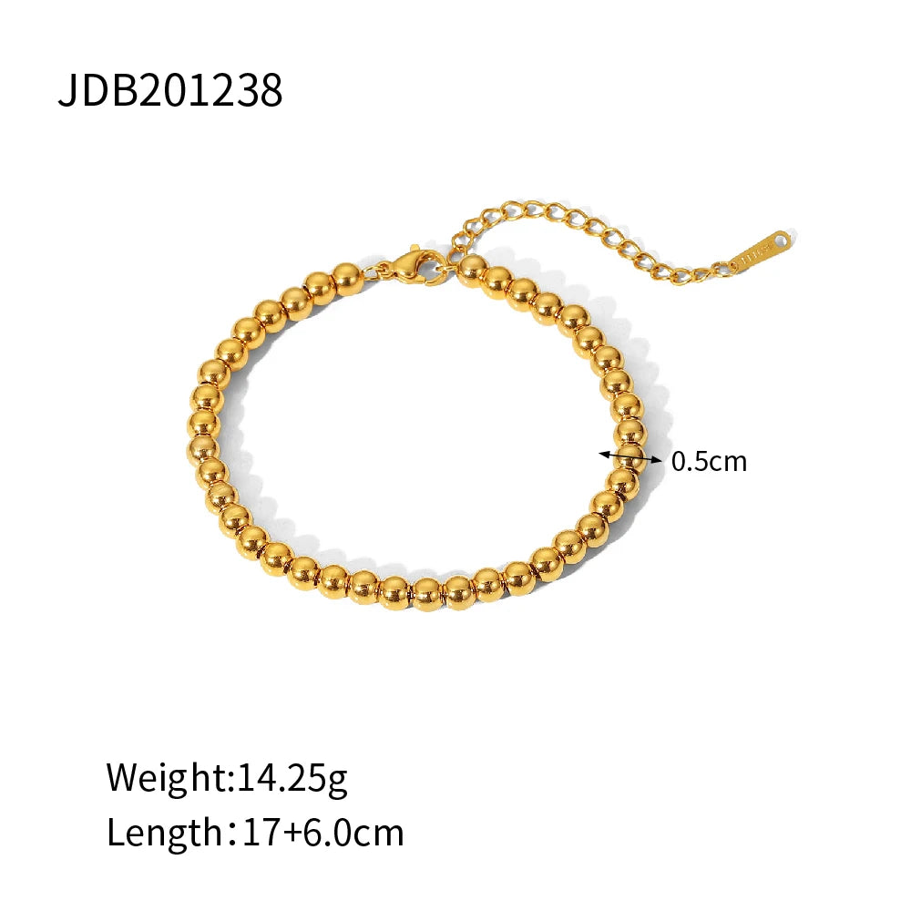 Metal Ball Chain Bracelet — Stainless Steel · PS325