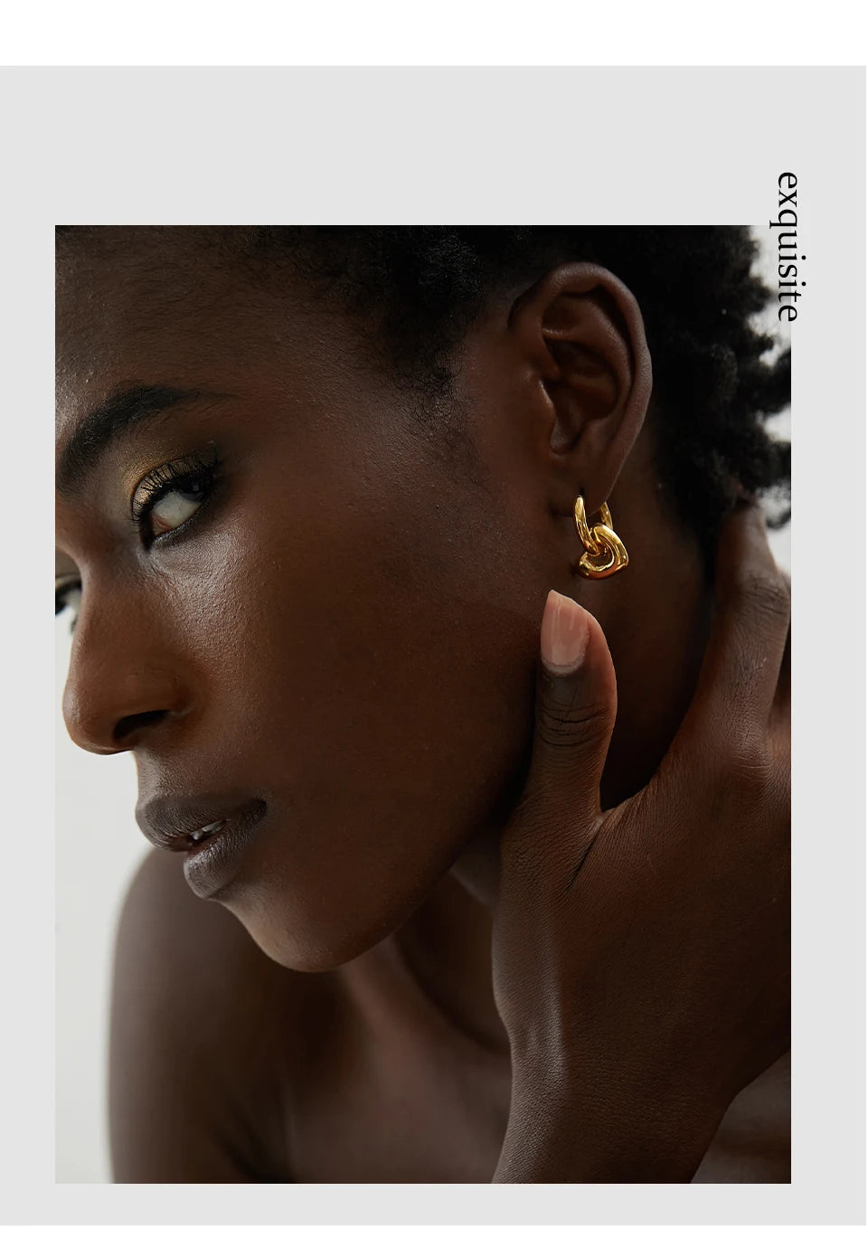 Heart star moon earrings in gold-plated stainless steel.