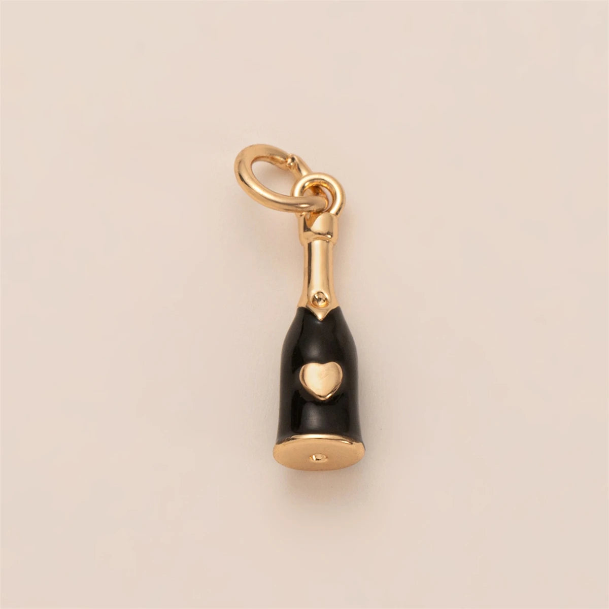 【DIY Pendant】Gold Plated Copper Zircon Inlaid Charm Pendant - PC005