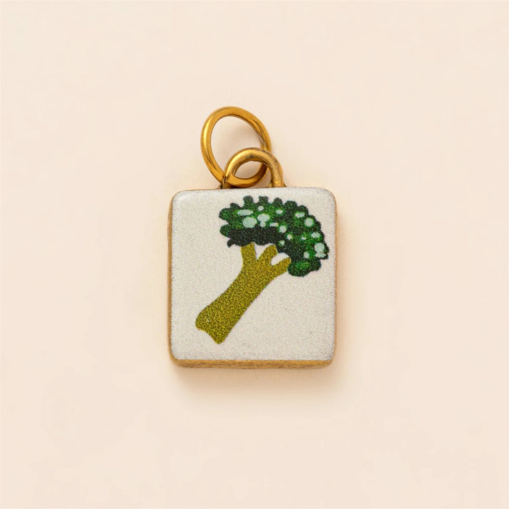 【DIY Pendant】Stainless Steel Floral & Fruit Charm Pendant - PS007
