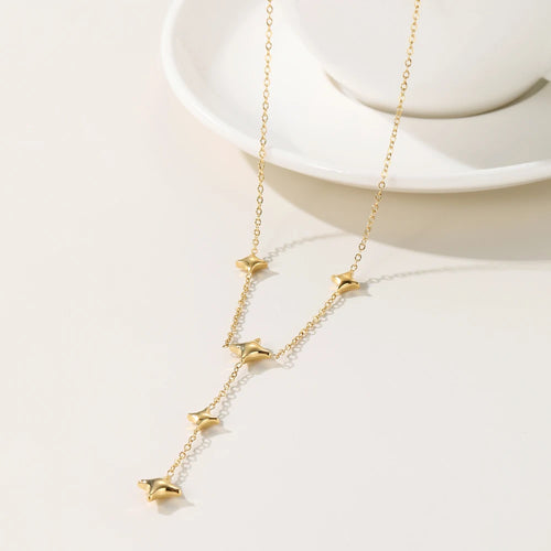 Chain Stars Pendant Necklace — 316L Stainless Steel · PS472