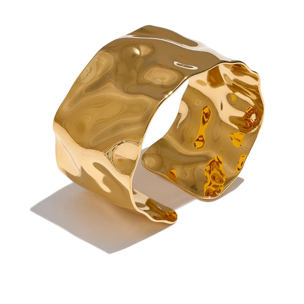 Geometric Bracelet — Gold-Plated Stainless Steel · PS2082