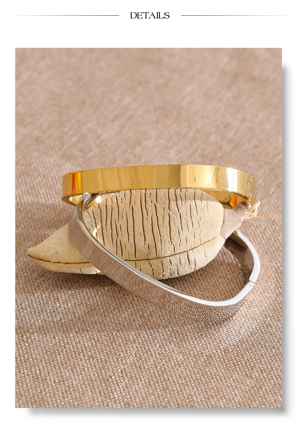 Geometric Bracelet — Gold-Plated Stainless Steel · PS1080