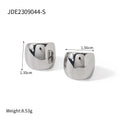 Rectangle Chain Drop Earrings — Stainless Steel · PS103