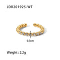 Snake Irregular Ring — Stainless Steel · PS344