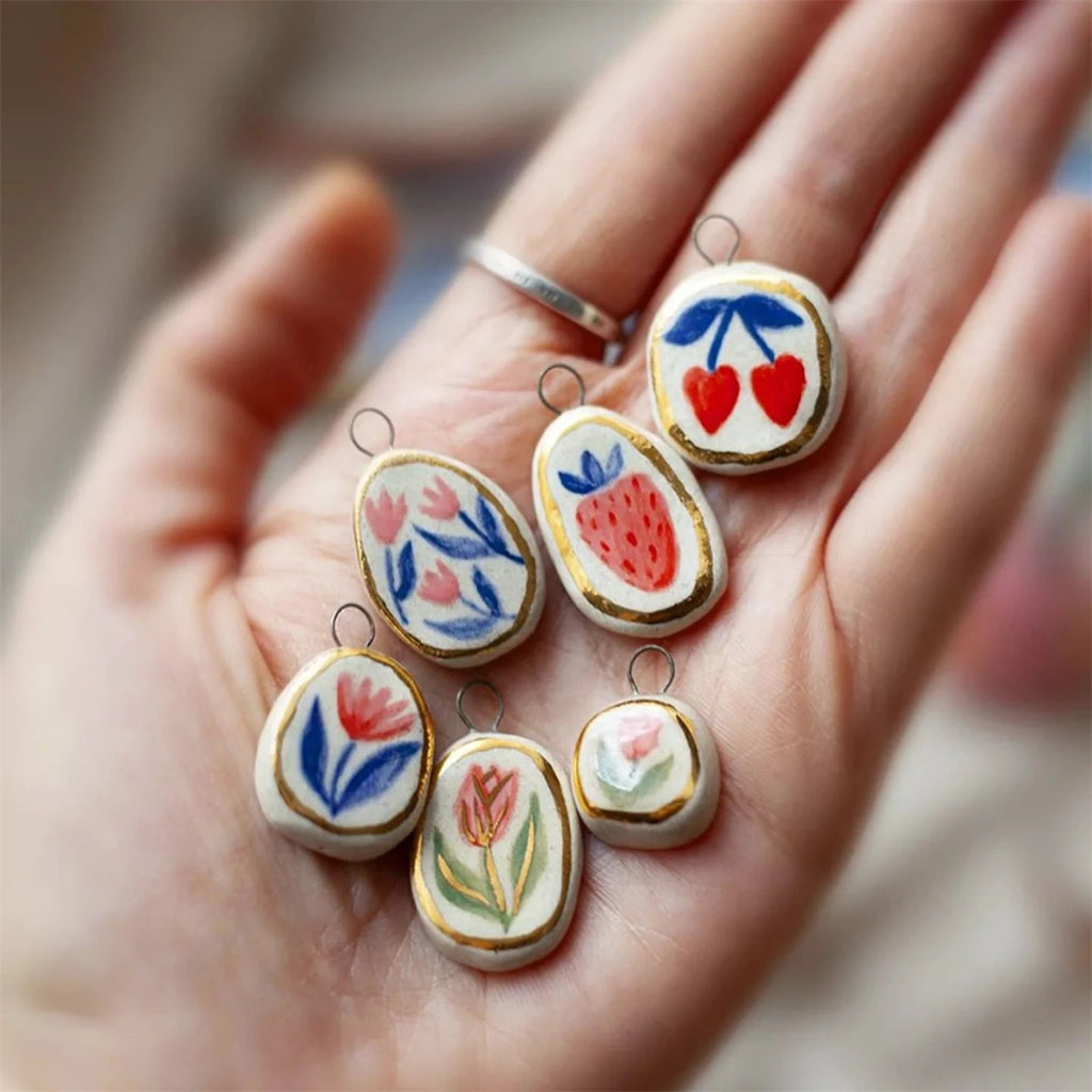 【DIY Pendant】Copper Colorful Cartoon Charm Pendant - PC004