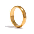 Geometric ring in 18K gold-plated stainless steel.