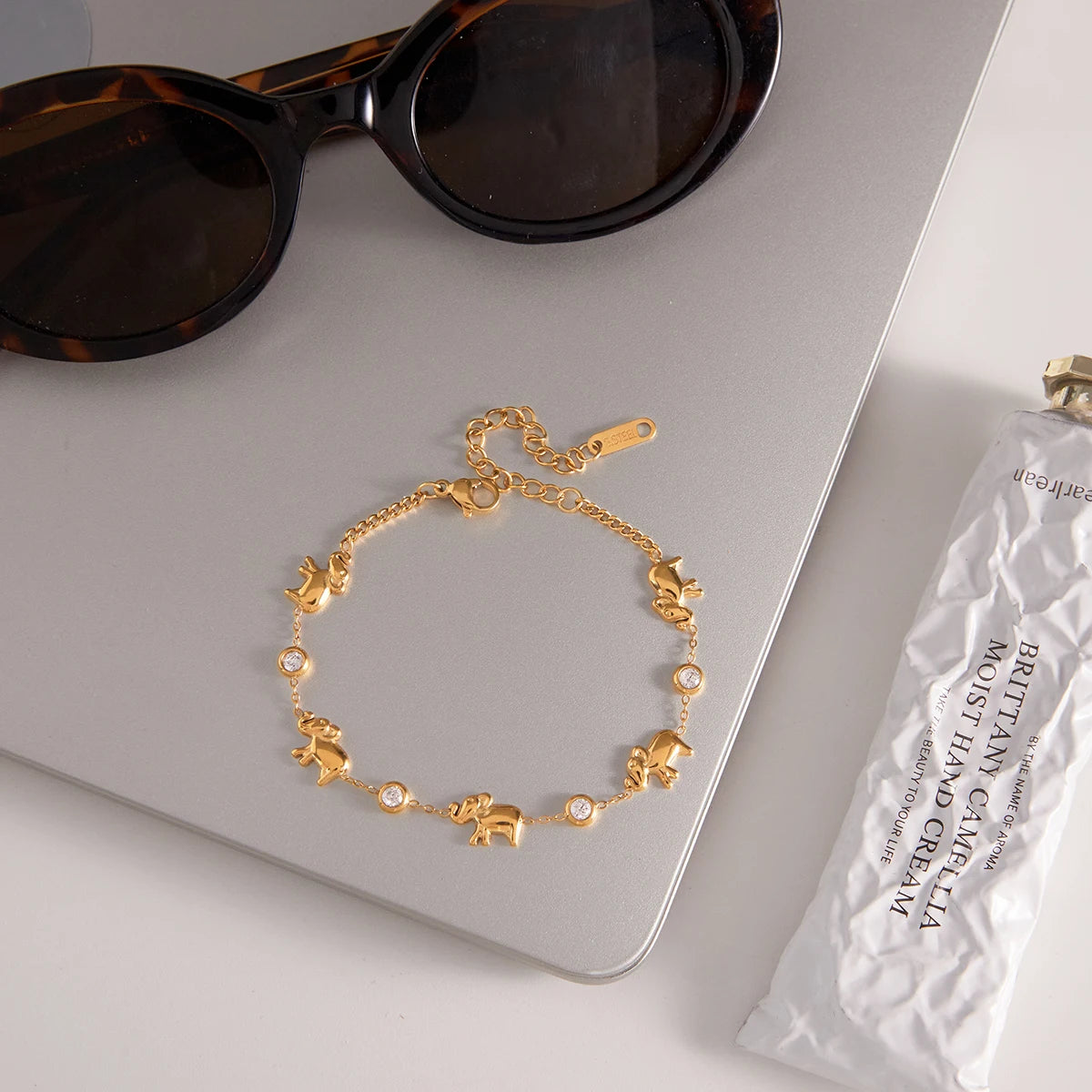 CZ Chain Bracelet — Stainless Steel · PS284
