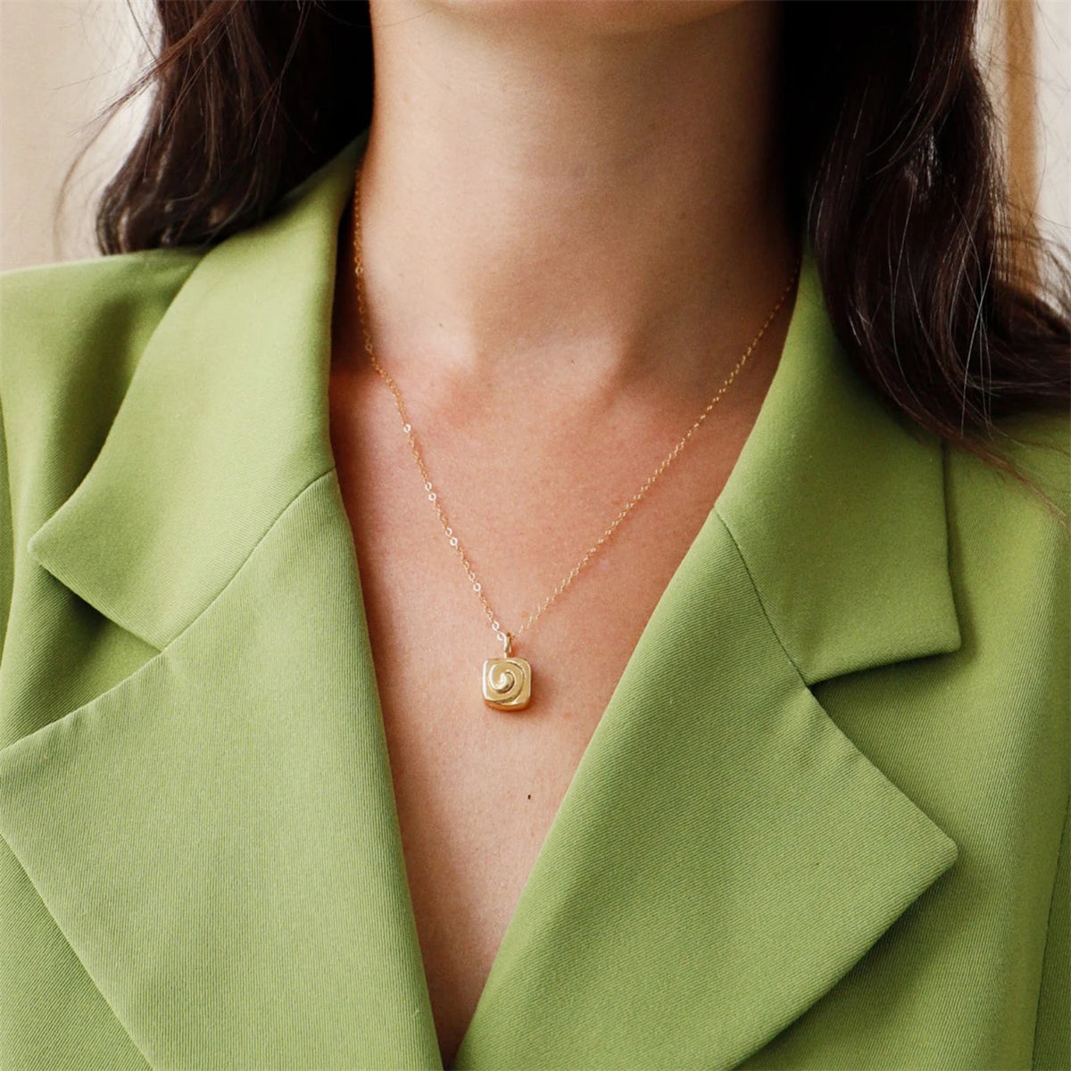 Hornbread earrings, salt pepper bread necklace, cinnamon roll earrings, gold-plated color preservation