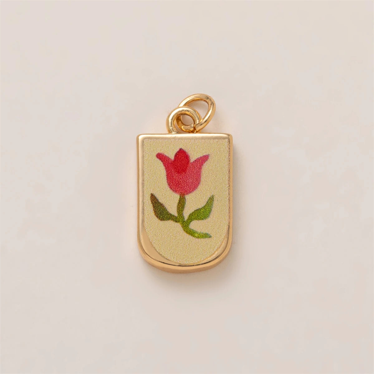 【DIY Pendant】Copper Floral Charm Pendant - PC006