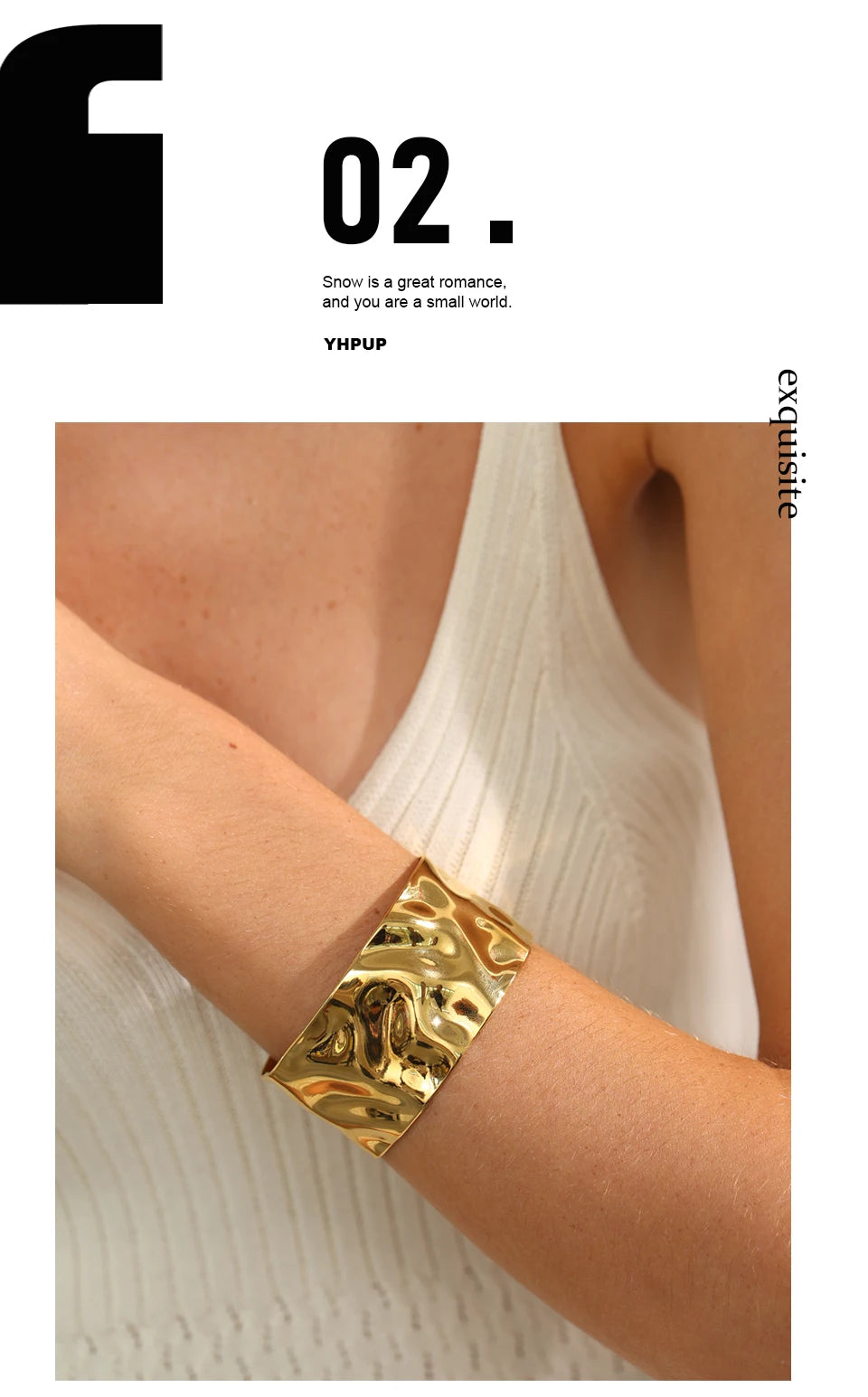 Geometric Bracelet — Gold-Plated Stainless Steel · PS2082