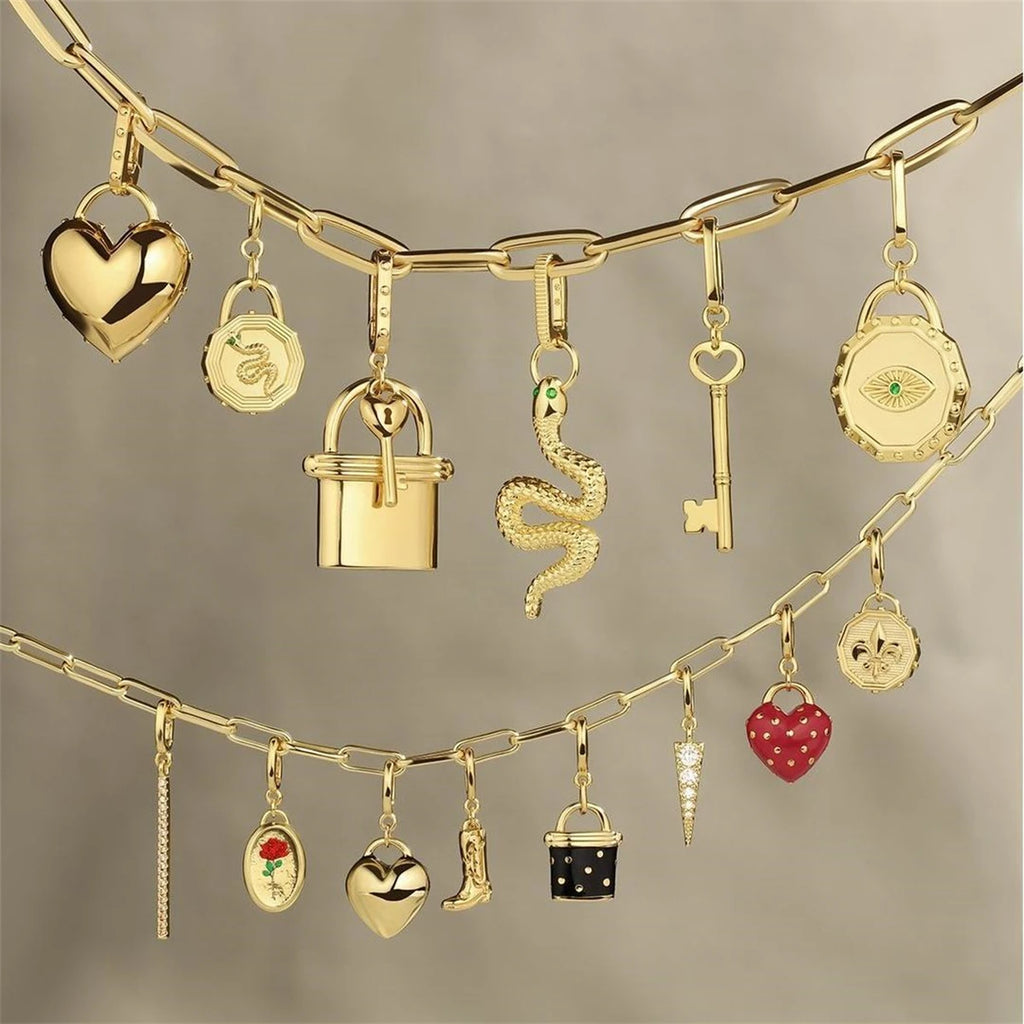【DIY Pendant】Copper Diamond Accented Charm Pendant - PC003