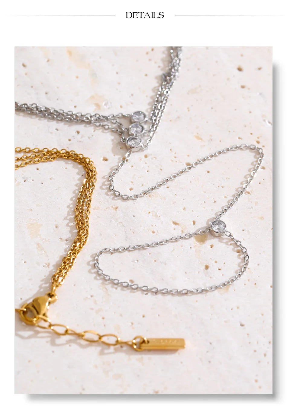 Cubic Zirconia Pearl Flower Bracelet — Gold-Plated Stainless Steel with Pearl and Cubic Zirconia · PS2173