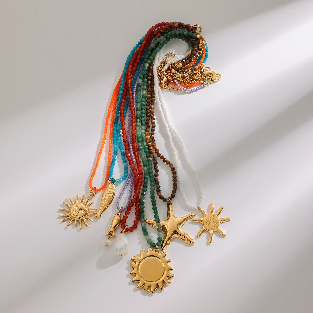 Ocean Starfish Necklace — Stainless Steel · PS159